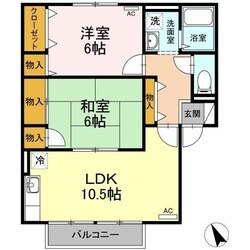 アーバンスクエア　B棟の物件間取画像